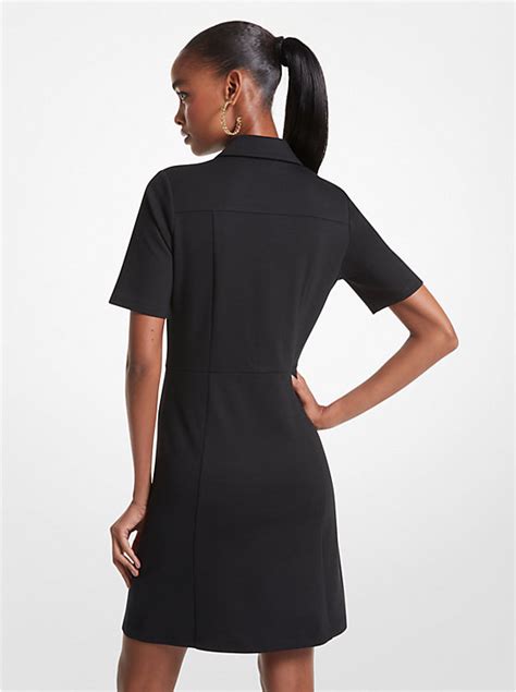 Stretch Ponte Shirtdress 